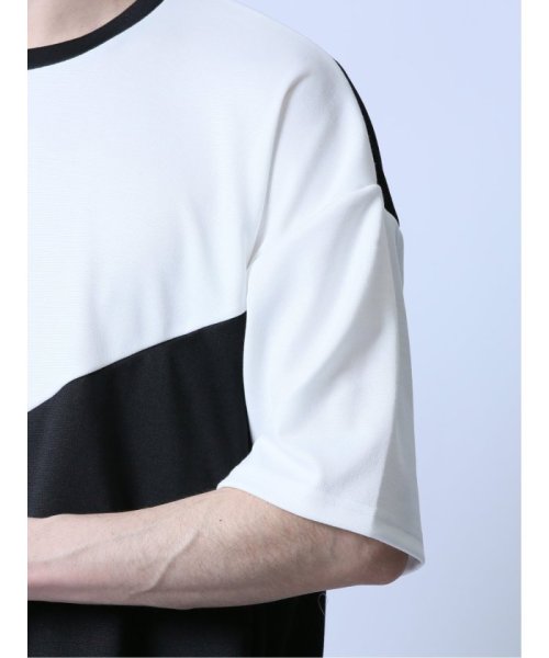 semanticdesign(セマンティックデザイン)/配色レースアップ クルーネック半袖Tシャツ メンズ Tシャツ カットソー カジュアル インナー トップス ギフト プレゼント/img08