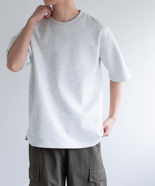 URBAN RESEARCH DOORS(アーバンリサーチドアーズ)/FORK&SPOON　ストレッチダンボールショートスリーブTシャツ/img23