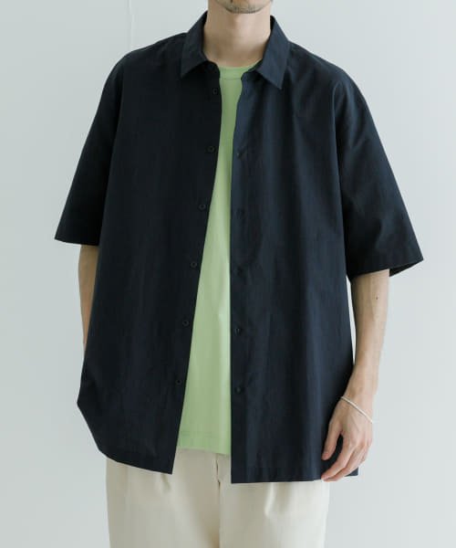 URBAN RESEARCH(アーバンリサーチ)/ATON　SHRINK BROAD OVER SHORT－SLEEVE SHIRTS/img01