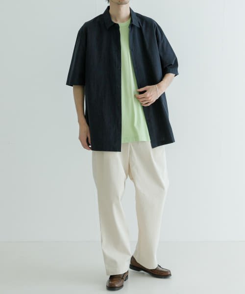 URBAN RESEARCH(アーバンリサーチ)/ATON　SHRINK BROAD OVER SHORT－SLEEVE SHIRTS/img02