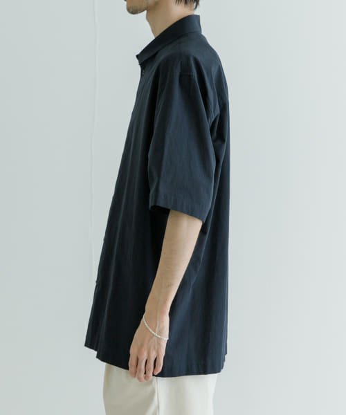 URBAN RESEARCH(アーバンリサーチ)/ATON　SHRINK BROAD OVER SHORT－SLEEVE SHIRTS/img04