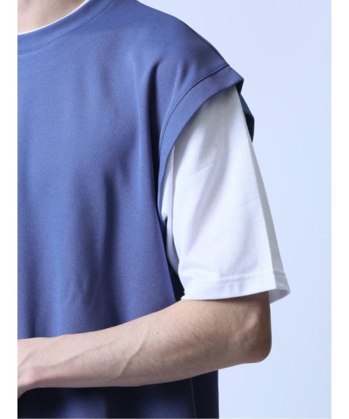 semanticdesign(セマンティックデザイン)/梨地フェイクレイヤード クルーネック半袖Tシャツ メンズ Tシャツ カットソー カジュアル インナー トップス ギフト プレゼント/img25