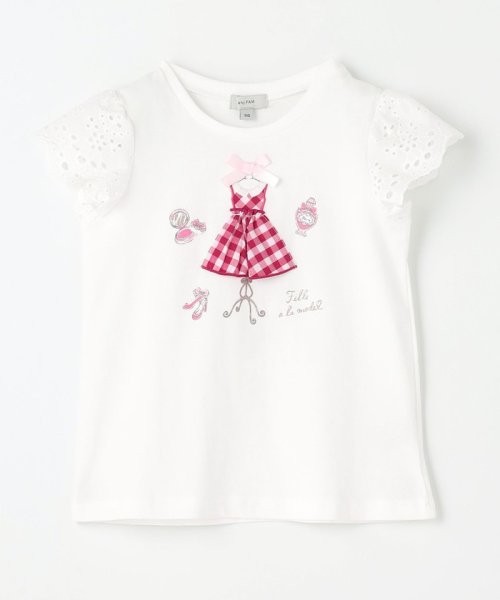 anyFAM（KIDS）(エニファム（キッズ）)/ドレス アップリケ Tシャツ/img12