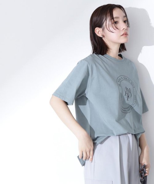 NATURAL BEAUTY BASIC(ナチュラルビューティーベーシック)/サークルロゴボクシーTシャツ/img25