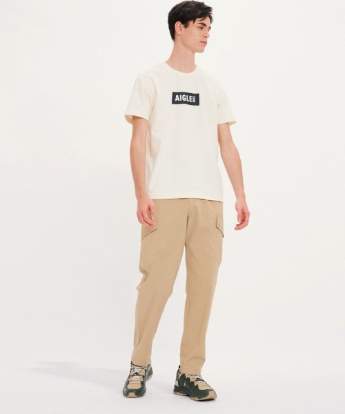 ＡＩＧＬＥ MEN(エーグル　メンズ)/UVカット 吸水速乾 ボックスロゴプリント クルーネック 半袖Tシャツ/img04