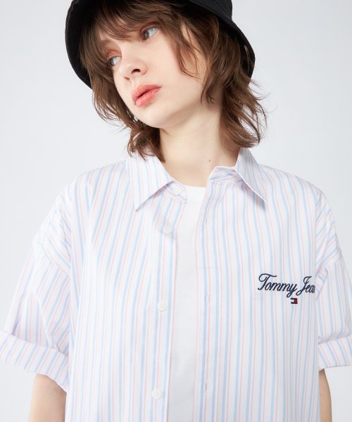 TOMMY JEANS(トミージーンズ)/【オンライン限定】リラックスストライプラグジュアリーシャツ/img11