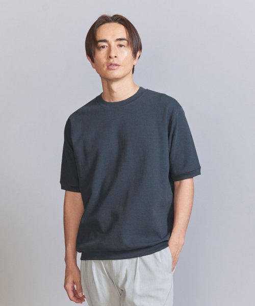 BEAUTY&YOUTH UNITED ARROWS(ビューティーアンドユース　ユナイテッドアローズ)/ライト ダブルフェイス ジオメ クルーネック Tシャツ/img02