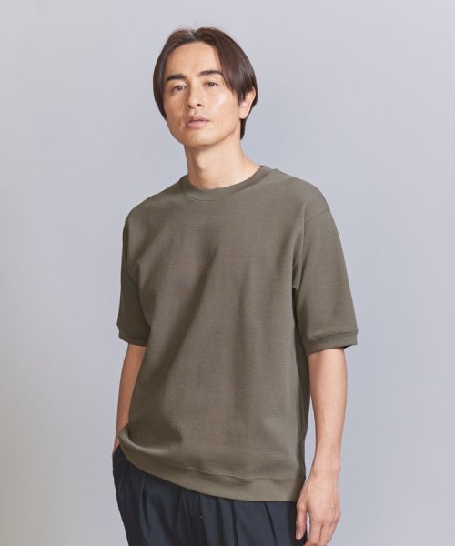 BEAUTY&YOUTH UNITED ARROWS(ビューティーアンドユース　ユナイテッドアローズ)/ライト ダブルフェイス ジオメ クルーネック Tシャツ/img08