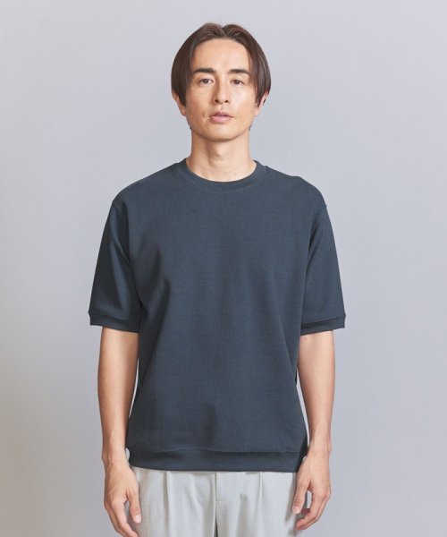 BEAUTY&YOUTH UNITED ARROWS(ビューティーアンドユース　ユナイテッドアローズ)/ライト ダブルフェイス ジオメ クルーネック Tシャツ/img10