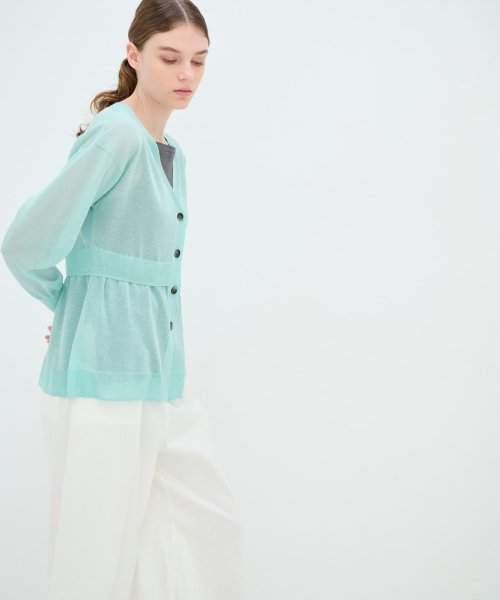 Vネックニットカーディガン 