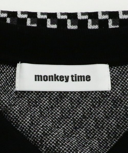 monkey time(モンキータイム)/＜monkey time＞ シルケット USAコットン ジャカード ポロシャツ/img20