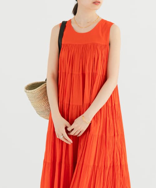 『一部WEB限定カラー』ティアードクリンクルワンピース 人気・おすすめ｜使いやすい・旅行におすすめ 品質保証 全国発送 在庫限り