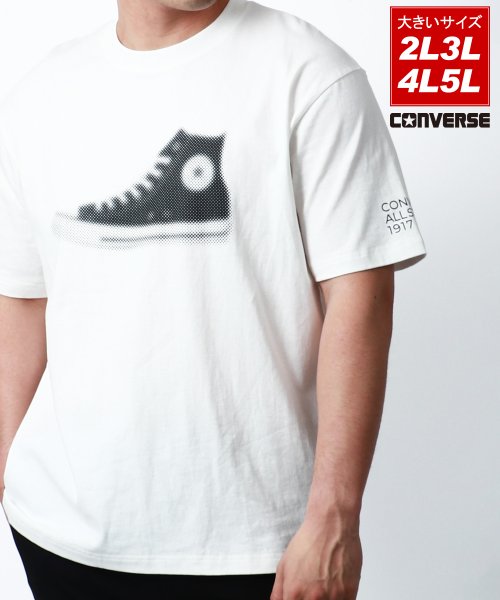 MARUKAWA(大きいサイズのマルカワ)/【CONVERSE】コンバース 大きいサイズ 2L 3L 4L 5L   スニーカー Tシャツ 半袖 トップス メンズ カットソー カジュアル/img01