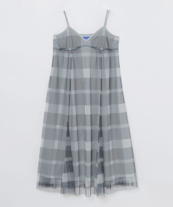 美人百花コラボ】クレストブリッジチェックチュールニットセットアップ