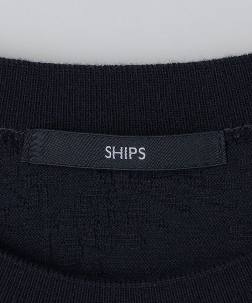 SHIPS MEN(シップス　メン)/SHIPS: リンクス ジャカード リーフ柄 Tシャツ/img32