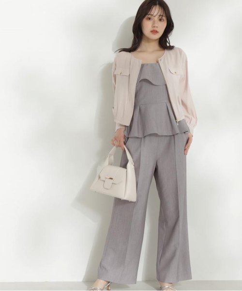 ベアペプラムパンツセットアップ 