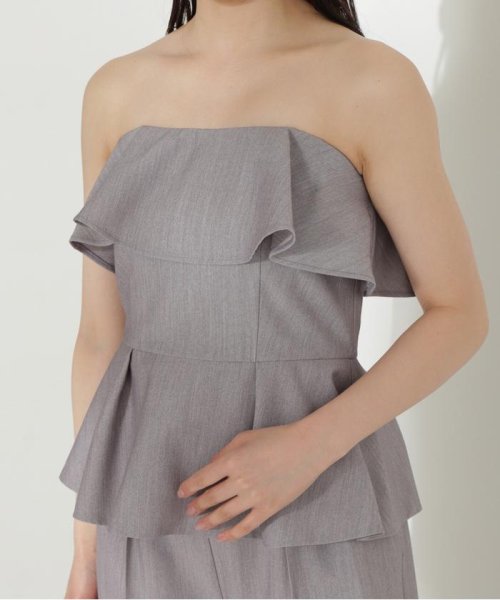 ベアペプラムパンツセットアップ 