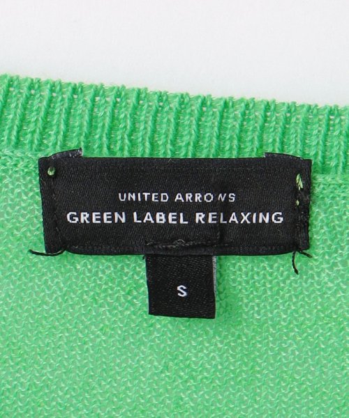 green label relaxing （Kids）(グリーンレーベルリラクシング（キッズ）)/シアーニット ボリュームスリーブ カーディガン 100cm－130cm/img10
