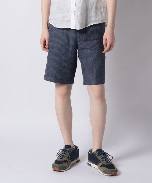 BENETTON (mens)(ベネトン（メンズ）)/リネン先染めストライプバミューダショートパンツ/img05