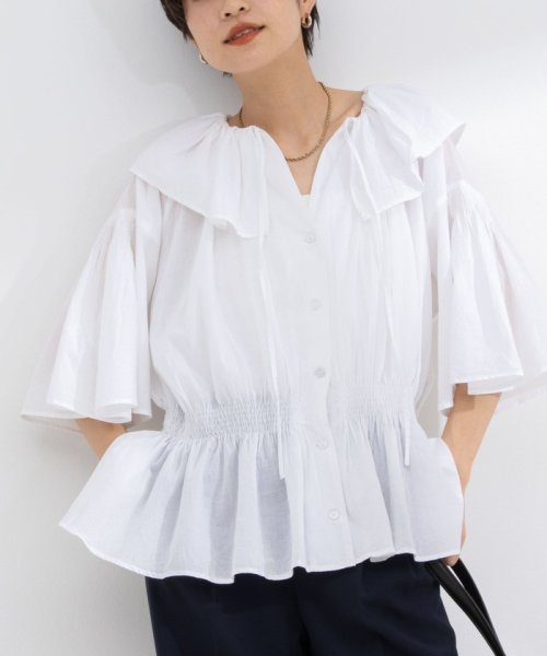 NOLLEY’S sophi(ノーリーズソフィー)/【crinkle crinkle crinkle/クリンクル クリンクル クリンクル】frill volume blouse/img06