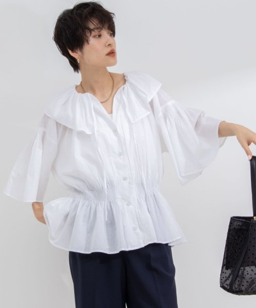 NOLLEY’S sophi(ノーリーズソフィー)/【crinkle crinkle crinkle/クリンクル クリンクル クリンクル】frill volume blouse/img07