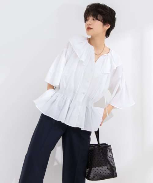 NOLLEY’S sophi(ノーリーズソフィー)/【crinkle crinkle crinkle/クリンクル クリンクル クリンクル】frill volume blouse/img08