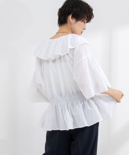 NOLLEY’S sophi(ノーリーズソフィー)/【crinkle crinkle crinkle/クリンクル クリンクル クリンクル】frill volume blouse/img10