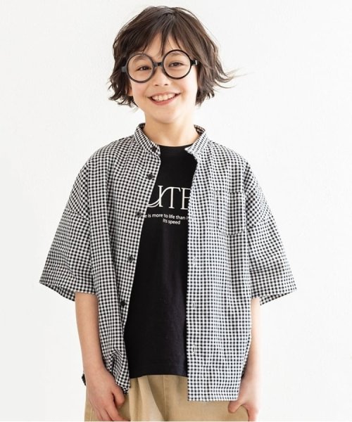 SHOO・LA・RUE(Kids) (シューラルーキッズ)/【110－140cm】フレンチリネンブレンド 半袖シャツ/img10