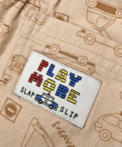 SLAP SLIP(スラップスリップ)/【接触冷感】レーヨン麻はっぱ乗り物プリント柄5.5分丈パンツ(80~130cm)/img16
