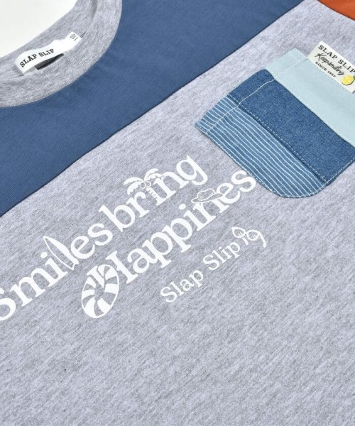 SLAP SLIP(スラップスリップ)/ポケット付きビッグシルエットバイカラー半袖Tシャツ(80~130cm)/img14