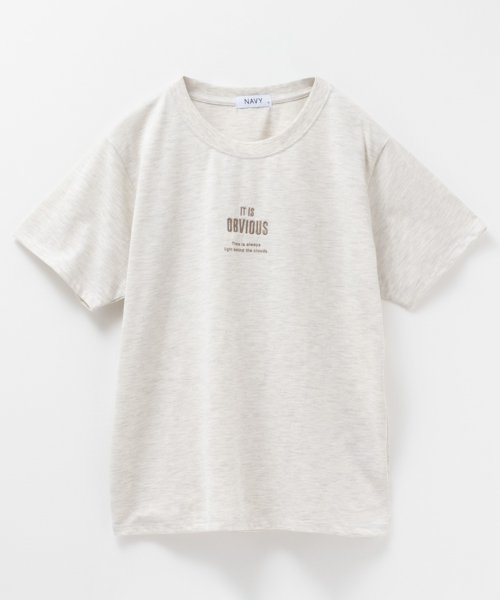 MAC HOUSE(women)(マックハウス（レディース）)/NAVY ネイビー センター刺繍Tシャツ 115426744/img06