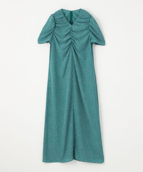 ＜EMMEL REFINES＞EM コバナプリント シャーリング ワンピース 