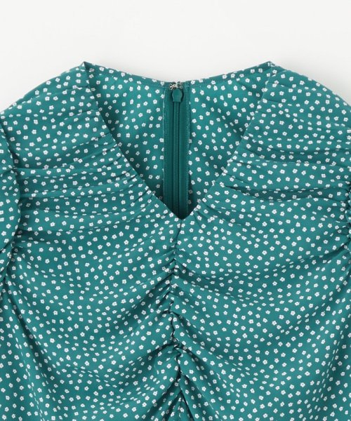 ＜EMMEL REFINES＞EM コバナプリント シャーリング ワンピース 