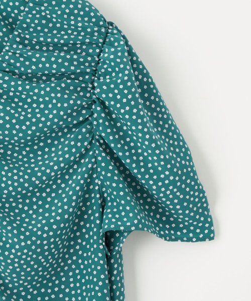 ＜EMMEL REFINES＞EM コバナプリント シャーリング ワンピース 