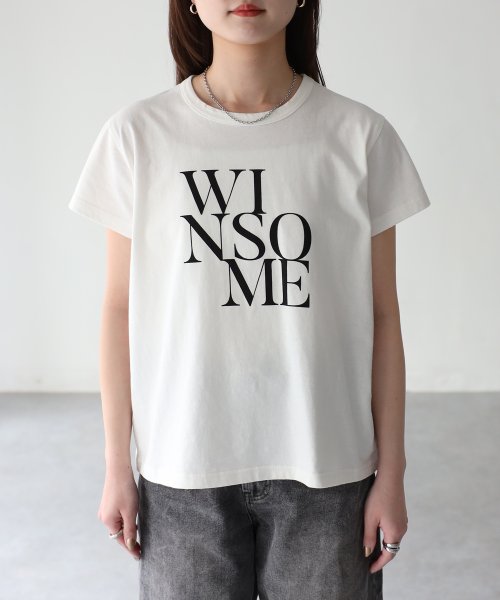 Riberry(リベリー)/WINSOMEプリントレタリングTシャツ/img25