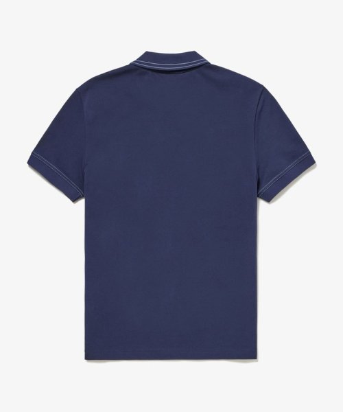 LACOSTE Mens(ラコステ　メンズ)/ストライプリブニットカラーストレッチ鹿の子 半袖ポロシャツ/img02