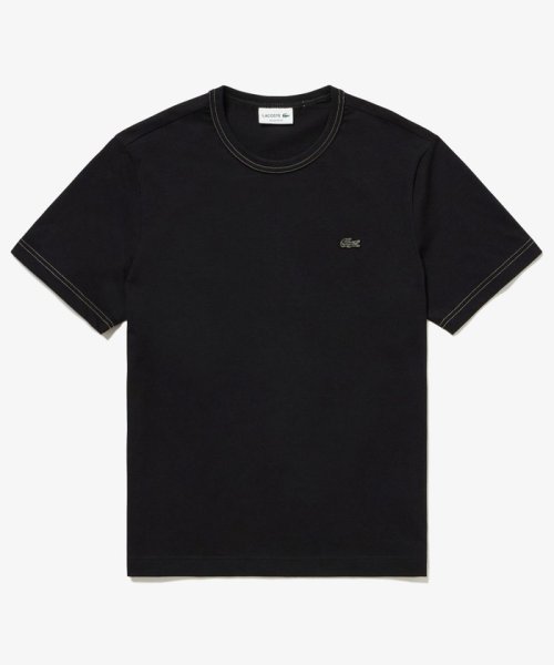 LACOSTE Mens(ラコステ　メンズ)/ヘビーウェイトコットン ワンポイントロゴ シングルジャージ半袖Tシャツ/img01