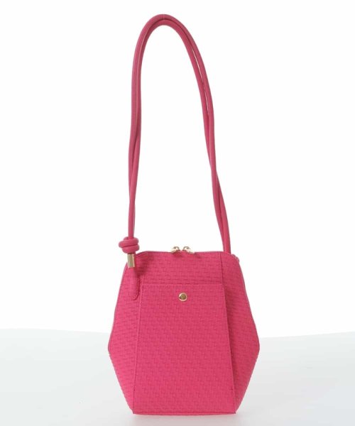 MK MICHEL KLEIN BAG(エムケーミッシェルクランバッグ)/メッシュ風コクーンシルエットショルダーバッグ/img01