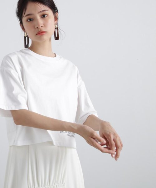 N Natural Beauty Basic(エヌナチュラルビューティベーシック)/クロップドヘムロゴTシャツ/img03