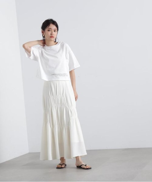 N Natural Beauty Basic(エヌナチュラルビューティベーシック)/クロップドヘムロゴTシャツ/img05