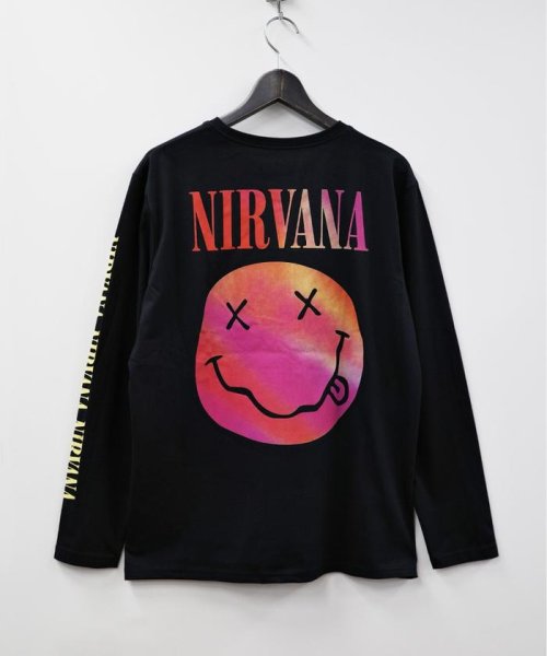 BEAVER(ビーバー)/NIRVANA/ニルヴァーナ　GRADIENT HAPPY FACE L/S TEE　ロンT/img09