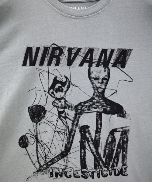 BEAVER(ビーバー)/NIRVANA/ニルヴァーナ 　INCESTICIDE STACKED LOGO S/S TEE/img12