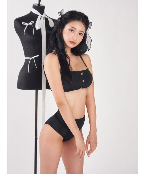 DDボタン3ピースビキニ 