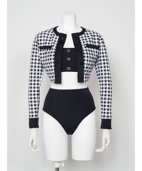 DDボタン3ピースビキニ 