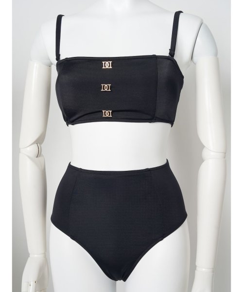 DDボタン3ピースビキニ 