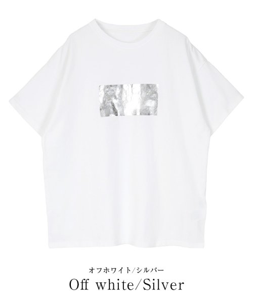 ur's(ユアーズ)/箔プリントTシャツ/img20