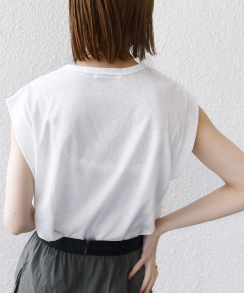 SHIPS WOMEN(シップス　ウィメン)/*【SHIPS別注】81BRANCA:ノースリーブ シアー フォト TEE ◇/img10