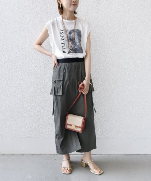 SHIPS WOMEN(シップス　ウィメン)/*【SHIPS別注】81BRANCA:ノースリーブ シアー フォト TEE ◇/img14