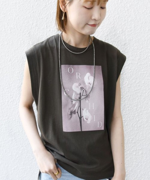 SHIPS WOMEN(シップス　ウィメン)/《予約》*【SHIPS別注】81BRANCA:ノースリーブ シアー フォト TEE ◆/img21