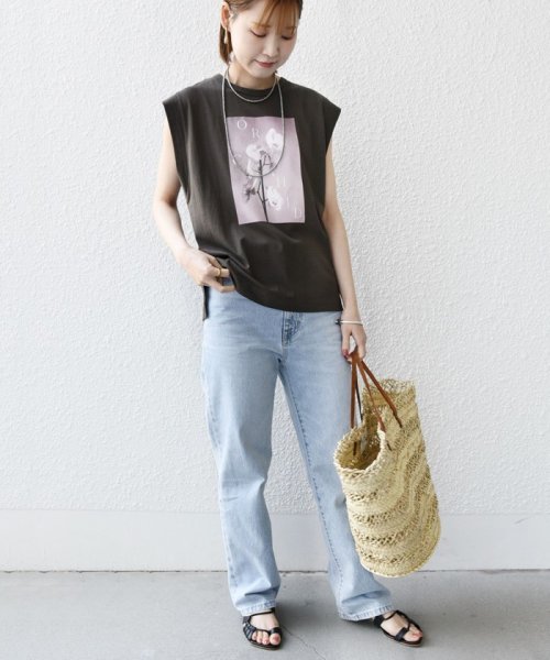 SHIPS WOMEN(シップス　ウィメン)/《予約》*【SHIPS別注】81BRANCA:ノースリーブ シアー フォト TEE ◆/img24